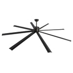 VEVOR 244 cm alumīnija griestu ventilators bez apgaismojuma, tālvadība, līdzstrāvas motors, melns