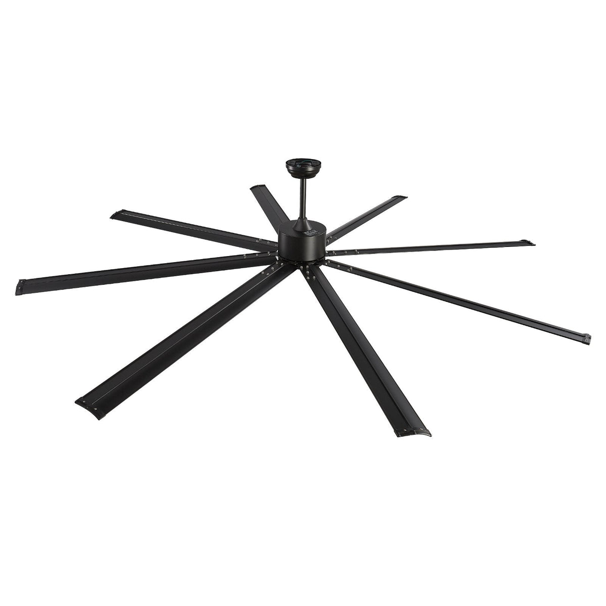 VEVOR 244 cm alumīnija griestu ventilators bez apgaismojuma, tālvadība, līdzstrāvas motors, melns