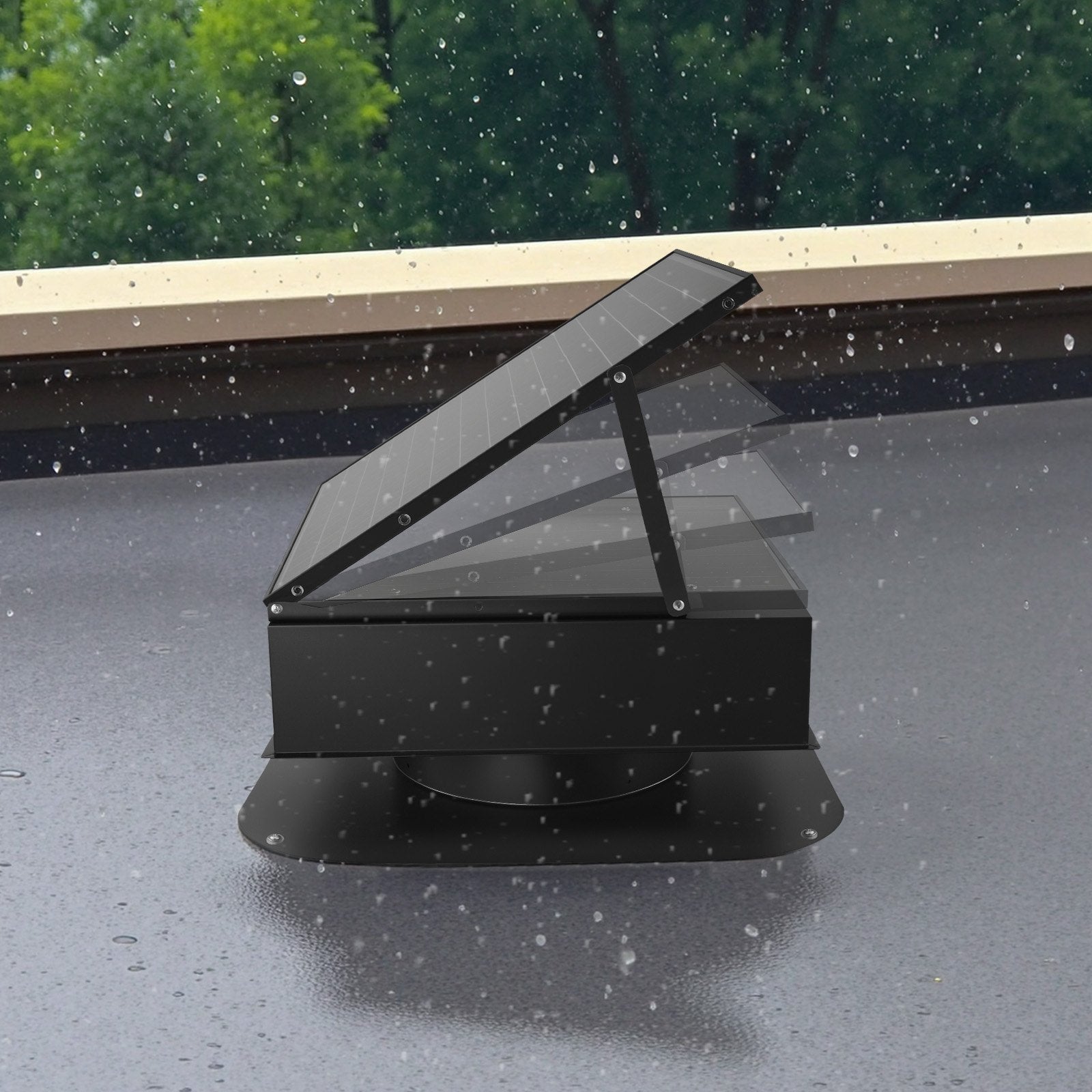 VEVOR 35 W saules ventilators bēniņiem ar gudro termostatu un bezsuku motoru