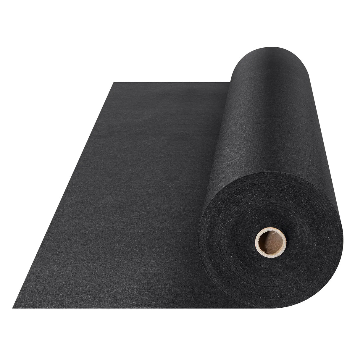 VEVOR neausts ģeotekstila audums zem grants 1,2 x 30,5 m, 226,8 g/m² piebraucamā ceļa un ainavu audums, izturīga nezāļu barjeras plēve, augsnes seguma audums nezāļu kontrolei un franču drenām, melns