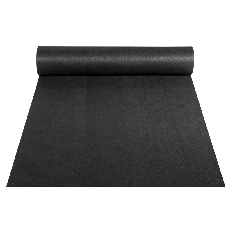 VEVOR neausts ģeotekstila audums zem grants 1,8 x 30,5 m, 271 g/m² piebraucamā ceļa un ainavu audums, izturīga nezāļu barjera, augsnes seguma audums nezāļu kontrolei un franču drenām, melns