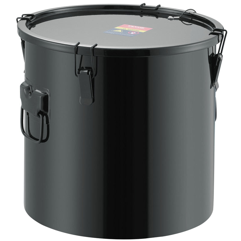 VEVOR 38 L nerūsējošā tērauda eļļas savākšanas konteiners ar vāku, filtru un ritentiņiem
