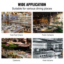 VEVOR frī eļļas spainis, 30 L, oglekļa tērauds, rūsēšanas izturīgs pārklājums, vāks, bloķēšanas atsperes, filtra maisiņš, zils