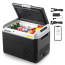 VEVOR 12 V auto ledusskapis 30 l ar regulējamu temperatūru no -20 °C līdz 20 °C, kompresora dzesētājs ar 12/24 V DC un 100–240 V AC barošanu kempingam, ceļošanai un kemperiem
