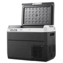 VEVOR 12 V auto ledusskapis 30 l ar regulējamu temperatūru no -20 °C līdz 20 °C, kompresora dzesētājs ar 12/24 V DC un 100–240 V AC barošanu kempingam, ceļošanai un kemperiem