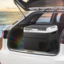 VEVOR 12 V auto ledusskapis 30 l ar regulējamu temperatūru no -20 °C līdz 20 °C, kompresora dzesētājs ar 12/24 V DC un 100–240 V AC barošanu kempingam, ceļošanai un kemperiem