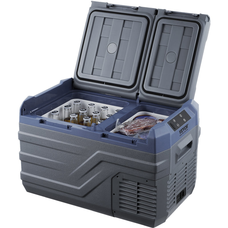 25L VEVOR pārnēsājams auto ledusskapis/saldētavas kompresors, divas zonas