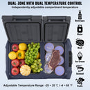 VEVOR portable car refrigerator/freezer compressor 25L, two zones