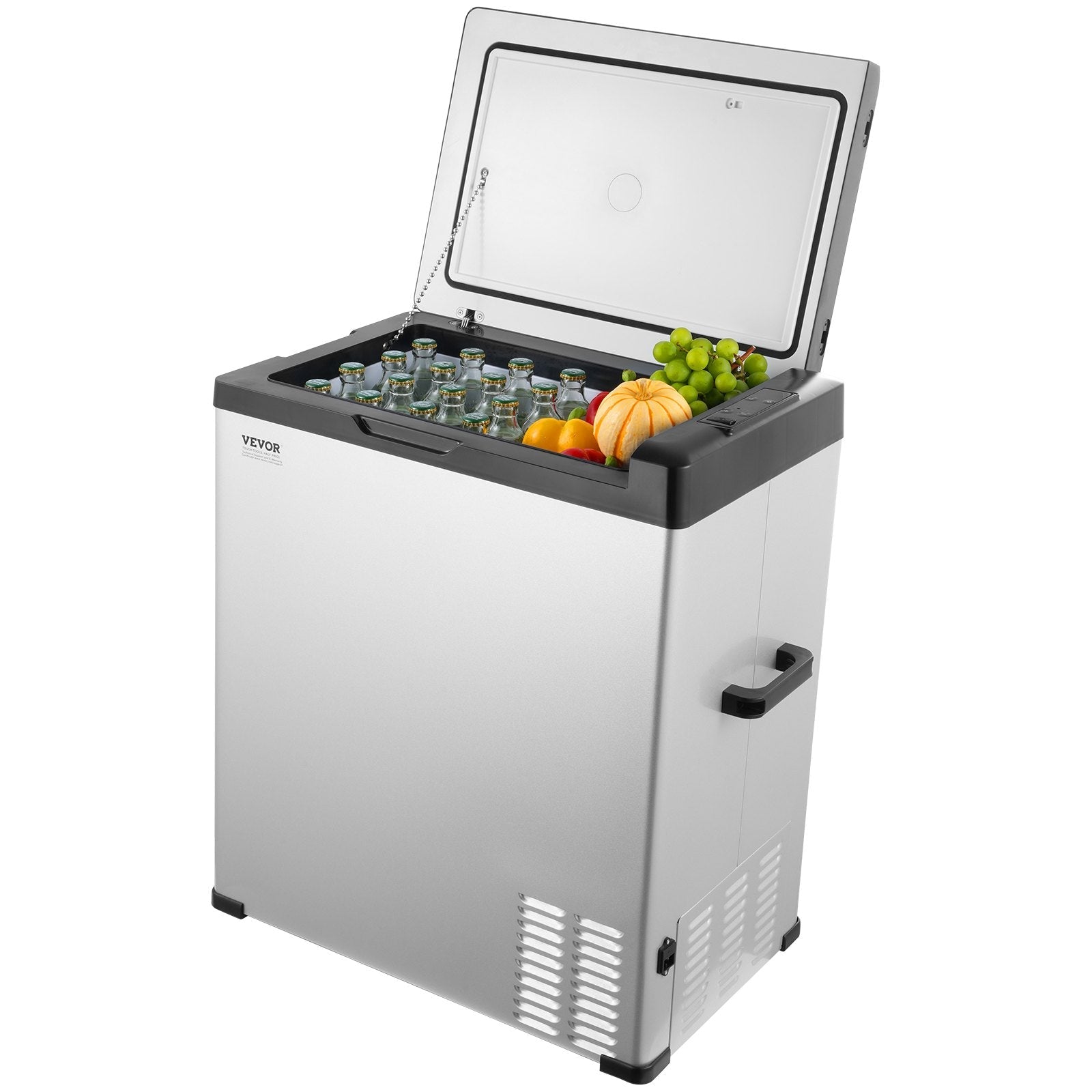 70L VEVOR80W pārnēsājams auto ledusskapis, viena zona