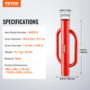 VEVOR žoga stabu iedzinējs ar rokturiem, 10,4 cm iekšējais diametrs, T tipa stabu uzstādīšanai