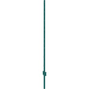 152 cm metāla žoga stabi T veida, zaļi, 10 gab., pastiprināti