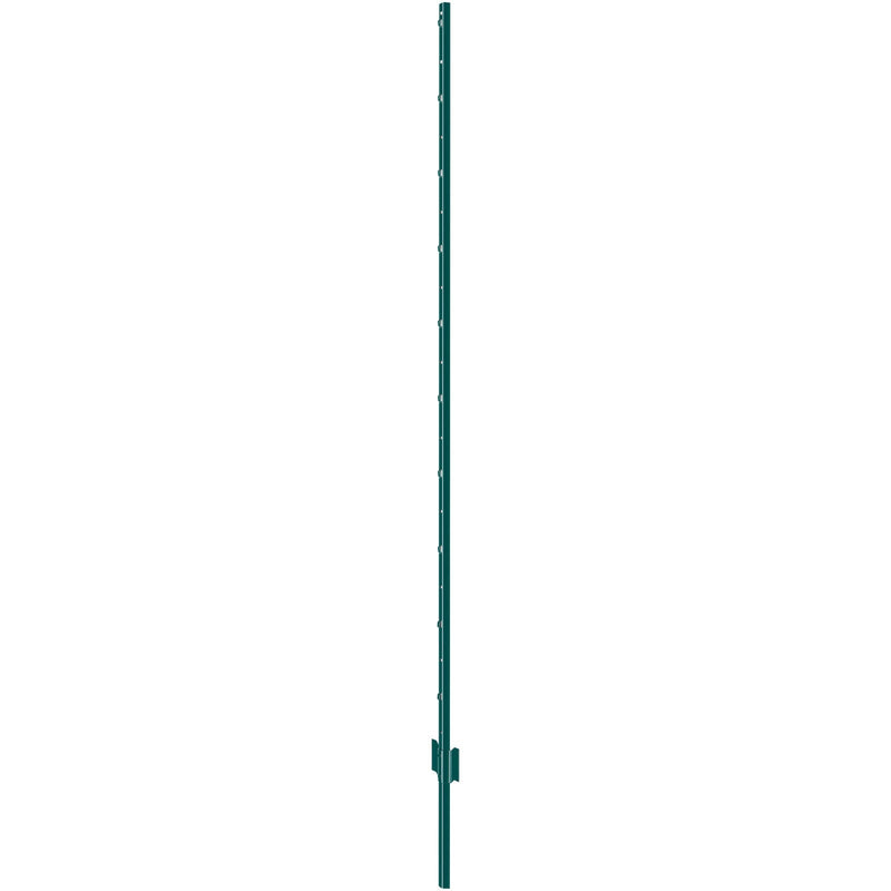 Metāla žoga stabi 183 cm, 6 gab., T-veida, pastiprināti, zaļi