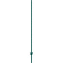 182,9 cm metāla žoga stabi, zaļi, 10 gab., pastiprināti