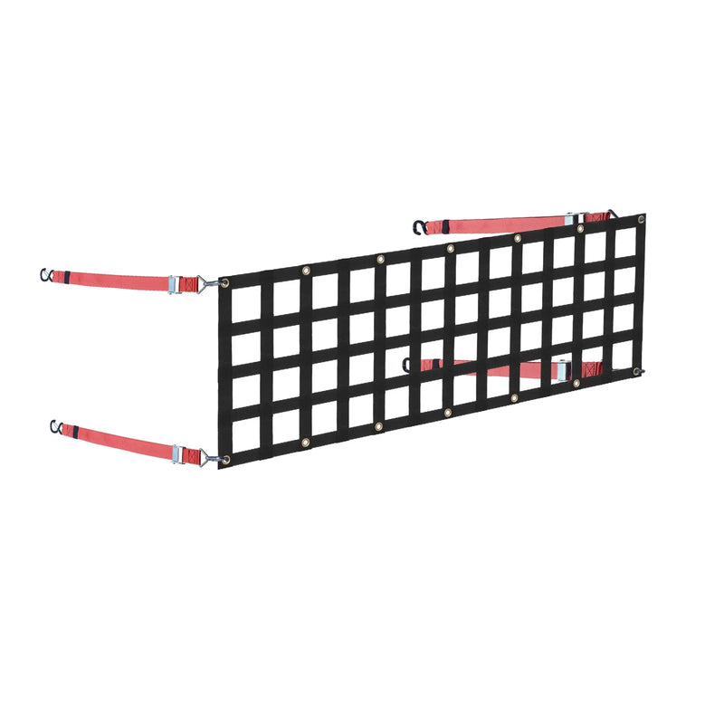 Pikapa aizmugures borta tīkls 137 × 46 cm ar regulējamu stiprinājumu kravas automašīnām