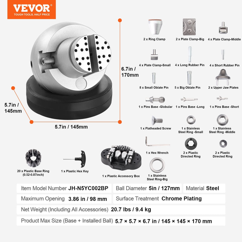 VEVOR 360° rotējošas gravēšanas skrūvspīle ar 69 piederumiem, ideāli piemērota dārgakmeņu inkrustācijai un sīka mēroga gravēšanai. Standarta gravēšanas bloks juvelierizstrādājumiem un precīzai metāla apstrādei.