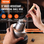 VEVOR 12,7 cm bumbu veida prese gravēšanas iestatīšanai, 360° rotējošs gravēšanas bloks ar 35 piederumiem, rotaslietu gravēšanas rīki, standarta bloks dārgakmens ieliktņiem un mazmēroga gravēšanai