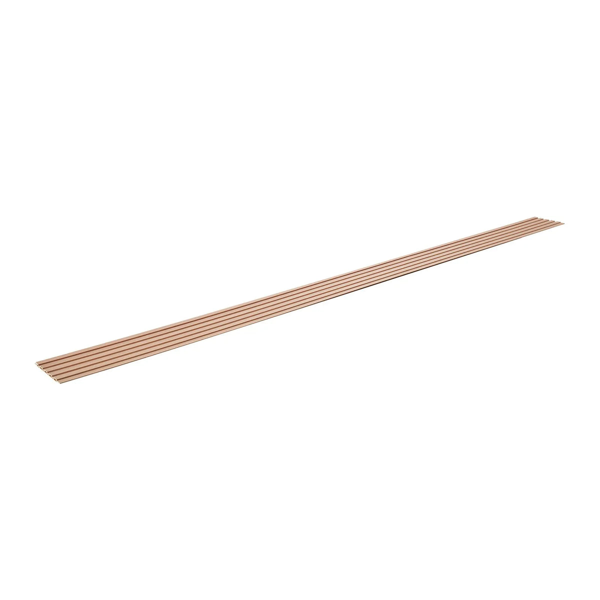 VEVOR koka līstu akustiskie paneļi, 8 gab., 2440 × 152 mm, WPC akcenta sienas paneļi modernam interjeram, mākslīgā koka sienas paneļi stilīgam dekoram un trokšņu samazināšanai, oša koka krāsā