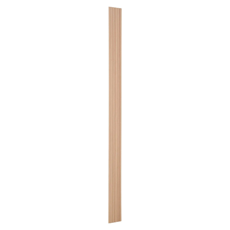 VEVOR koka līstu akustiskie paneļi, 8 gab., 2440 × 152 mm, WPC akcenta sienas paneļi modernam interjeram, mākslīgā koka sienas paneļi stilīgam dekoram un trokšņu samazināšanai, oša koka krāsā