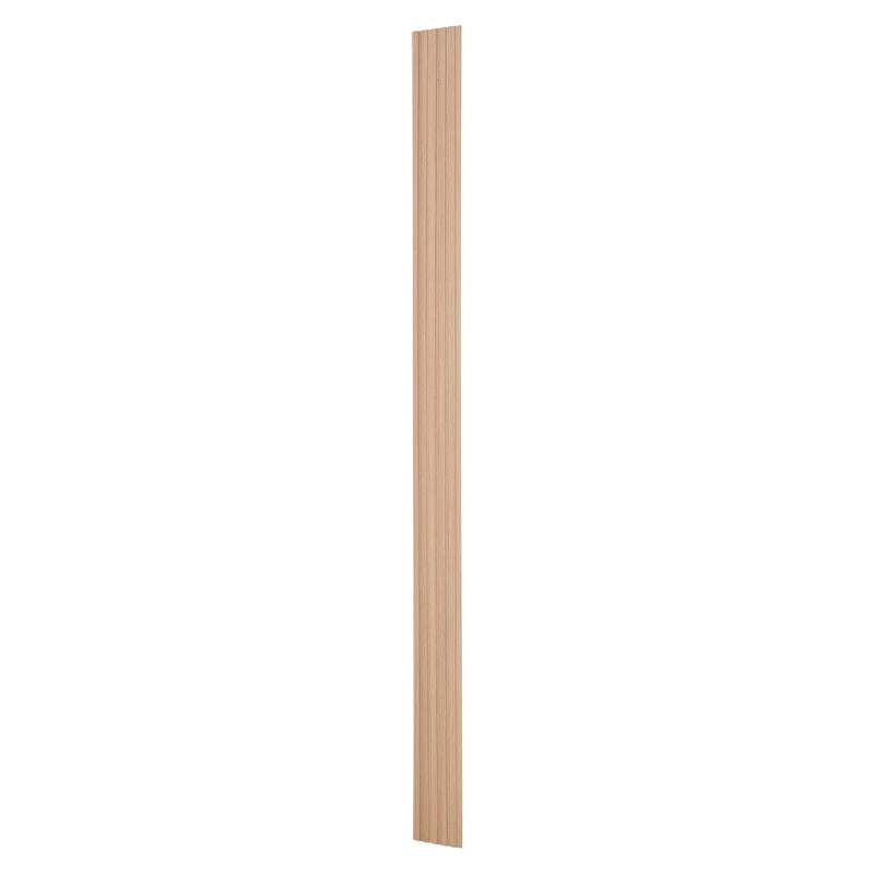 VEVOR koka līstu akustiskie paneļi, 8 gab., 2440 × 152 mm, WPC akcenta sienas paneļi modernam interjeram, mākslīgā koka sienas paneļi stilīgam dekoram un trokšņu samazināšanai, oša koka krāsā
