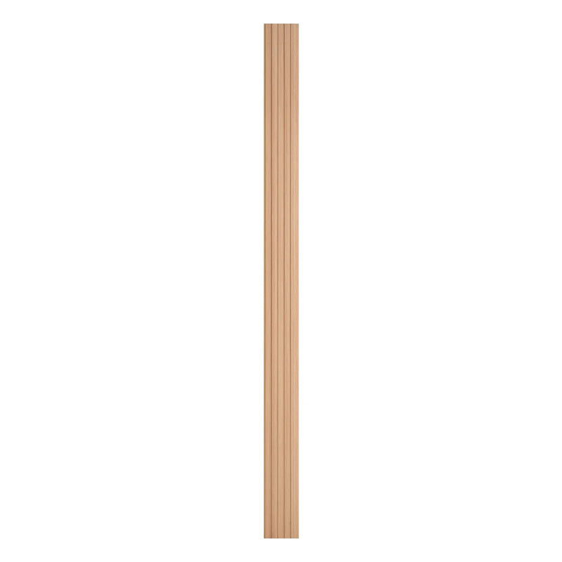 VEVOR koka līstu akustiskie paneļi, 8 gab., 2440 × 152 mm, WPC akcenta sienas paneļi modernam interjeram, mākslīgā koka sienas paneļi stilīgam dekoram un trokšņu samazināšanai, oša koka krāsā