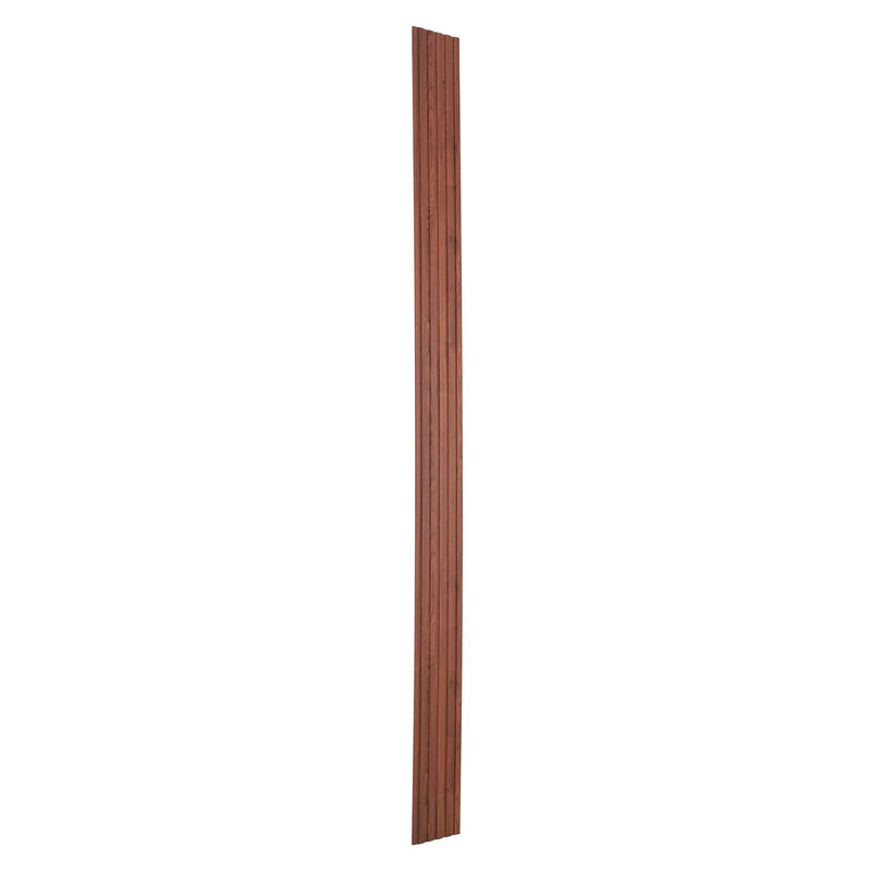 VEVOR koka līstu akustiskie paneļi, 8 gab., 2440 × 152 mm, WPC akcenta sienas paneļi modernam interjeram, mākslīgā koka sienas paneļi stilīgam dekoram un trokšņu samazināšanai, melnā valrieksta krāsā