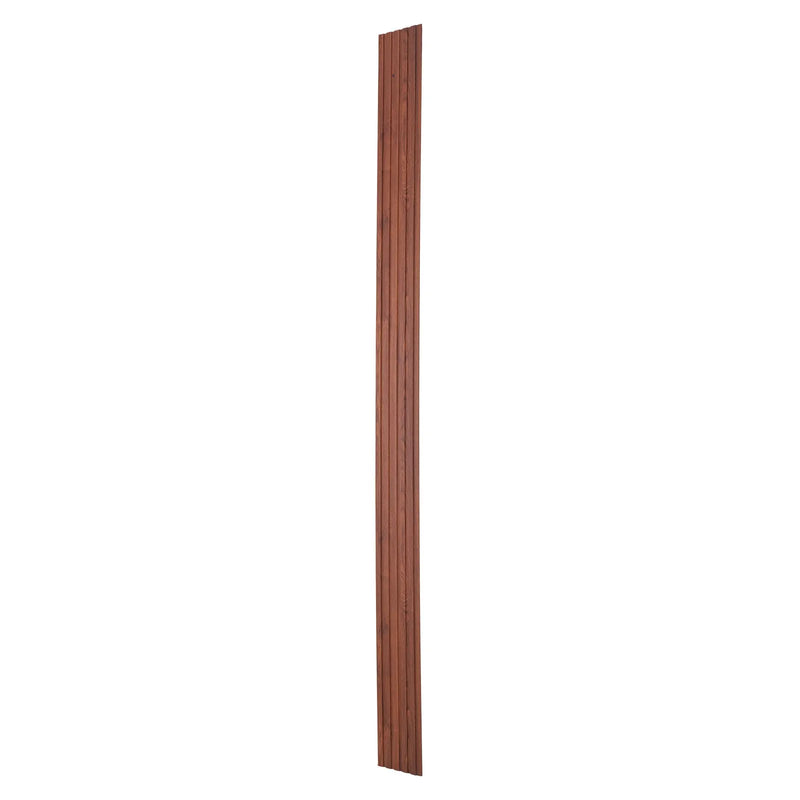 VEVOR koka līstu akustiskie paneļi, 8 gab., 2440 × 152 mm, WPC akcenta sienas paneļi modernam interjeram, mākslīgā koka sienas paneļi stilīgam dekoram un trokšņu samazināšanai, melnā valrieksta krāsā