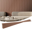VEVOR koka līstu akustiskie paneļi, 8 gab., 2440 × 152 mm, WPC akcenta sienas paneļi modernam interjeram, mākslīgā koka sienas paneļi stilīgam dekoram un trokšņu samazināšanai, pelēkā ozola krāsā