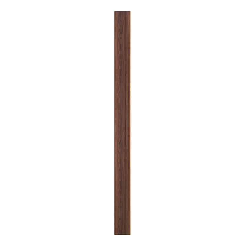 VEVOR koka līstu akustiskie paneļi, 8 gab., 2440 × 152 mm, WPC akcenta sienas paneļi modernam interjeram, mākslīgā koka sienas paneļi stilīgam dekoram un trokšņu samazināšanai, tumšā tīkkoka krāsā