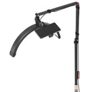 VEVOR pusmēness formas gaisma estētiķiem, 2 vienā LED grīdas un galda lampa skropstu pieaudzēšanai, lokveida skropstu lampa ar tālruņa turētāju un tālvadības pulti, piemērota skaistumkopšanai, ādas kopšanai, uzacu un tetovējumu darbiem