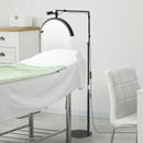 VEVOR pusmēness formas gaisma estētiķiem, 2 vienā LED grīdas un galda lampa skropstu pieaudzēšanai, lokveida skropstu lampa ar tālruņa turētāju un tālvadības pulti, piemērota skaistumkopšanai, ādas kopšanai, uzacu un tetovējumu darbiem