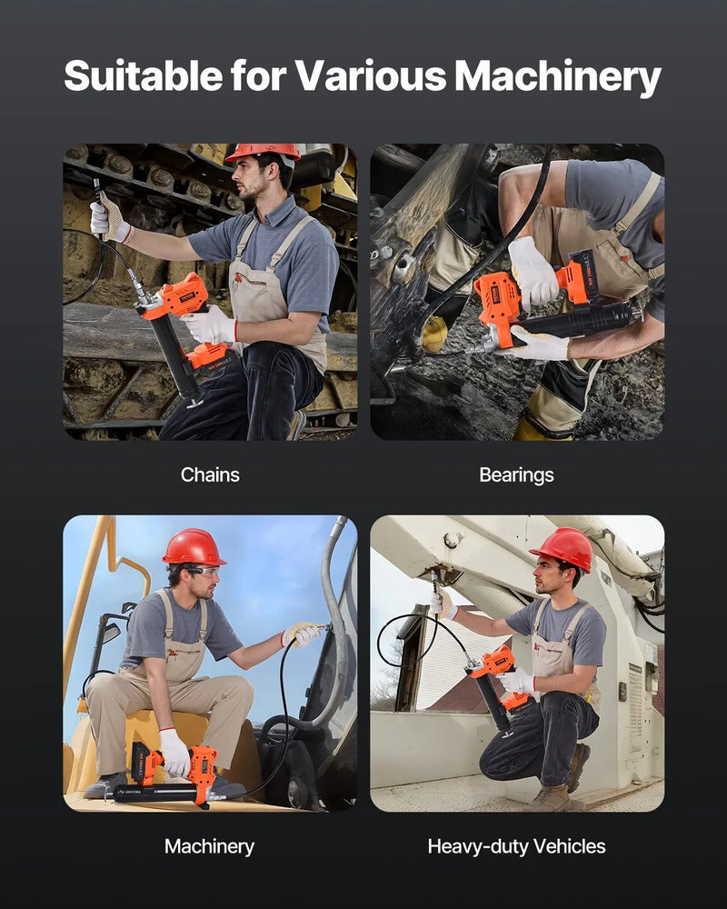 Bezvadu smērvielas pistole, 552 bar, ar LED apgaismojumu un 90 cm šļūteni, saderīga ar 18 V Makita akumulatoriem (akumulators nav iekļauts)