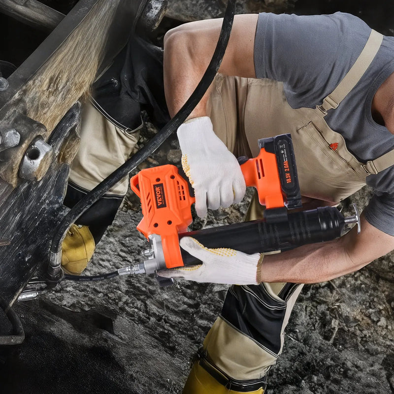 Bezvadu smērvielas pistole, 552 bar, ar LED apgaismojumu un 90 cm šļūteni, saderīga ar 18 V Makita akumulatoriem (akumulators nav iekļauts)