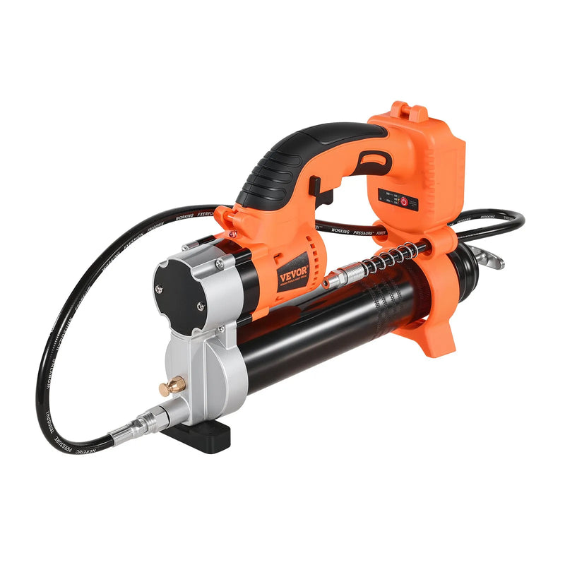 Bezvadu smērvielas pistole 55 MPa maksimālais spiediens, LED apgaismojumus, 900 mm šļūtene, saderīga ar 18 V Makita akumulatoriem (akumulators nav komplektā), piemērota transportlīdzekļu un iekārtu eļļošanai (tikai instruments)