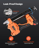 Bezvadu smērvielas pistole, 552 bar, 20 V ar 2,0 Ah akumulatoru, LED apgaismojumu un 90 cm šļūteni, ar pārnēsājamu kārbu un maināmu ātrumu (akumulators nav iekļauts)