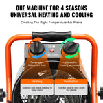 VEVOR Greenhouse Heater 2000W with Quick Heating and Overheating Protection, Watertight