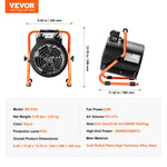 VEVOR Greenhouse Heater 2000W with Quick Heating and Overheating Protection, Watertight