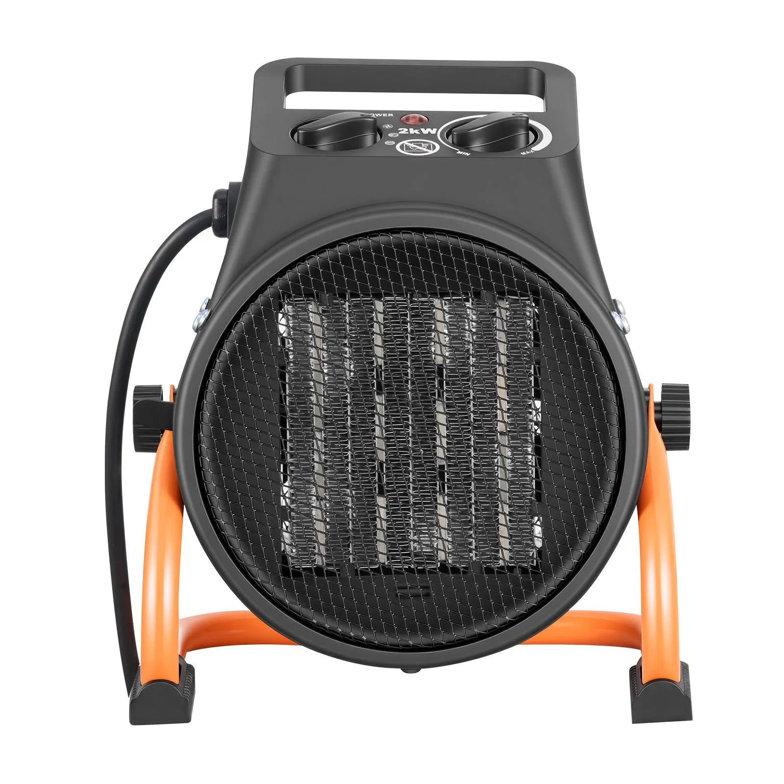 VEVOR Heater, 2000W Electric PTC Heater with Fan, Low and High Heat Settings, 15° adjustable angle, overheat protection, portable, for grow tents, small greenhouses, flower rooms, and home offices