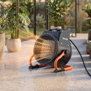 VEVOR  sildītājs, 2000W elektriskais PTC sildītājs ar ventilatoru, zems un augsts sildīšanas režīms, 15° regulējams leņķis, aizsardzība pret pārkaršanu, pārnēsājams, audzēšanas teltīm, mazām siltumnīcām, puķu telpām un mājas birojam