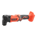 VEVOR bezvadu daudzfunkcionālais oscilējošais instruments 20 V ar 6 ātrumiem (8500–17000 OPM), 3,2° svārstību leņķi, 2,0 Ah akumulatoru un lādētāju, 12 zāģēšanas piederumiem un LED darba apgaismojumu