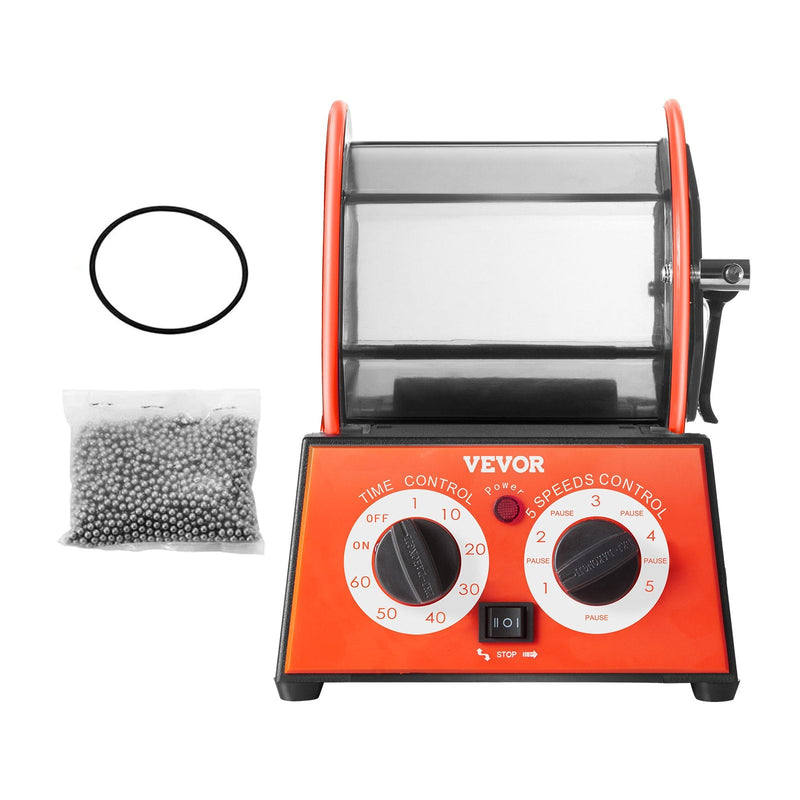 VEVOR 5kg rotējošā pulēšanas mašīna juvelierizstrādājumiem un dārgakmeņiem DIY