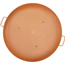 VEVOR ugunskura bļoda, 76 cm dziļa apaļa ugunskura bļoda no oglekļa tērauda, malkas kurināšanai terasēm, pagalmiem un kempingam, ar drenāžas atveri, pārnēsājamiem rokturiem un malkas kociņu, brūnā krāsā