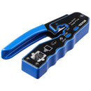 VEVOR RJ45 presformas komplekts, Cat5e/Cat6/Cat6a, 8 kontaktu spraudņiem, ar 20 caurejošiem savienotājiem un aizsargiem, vadu noņēmēju un tīkla testeri