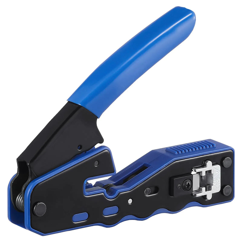 VEVOR RJ45 presformas komplekts, Cat5e/Cat6/Cat6a, 8 kontaktu spraudņiem, ar 20 caurejošiem savienotājiem un aizsargiem, vadu noņēmēju un tīkla testeri