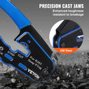 VEVOR RJ45 presformas komplekts, Cat5e/Cat6/Cat6a, 8 kontaktu spraudņiem, ar 20 caurejošiem savienotājiem un aizsargiem, vadu noņēmēju un tīkla testeri