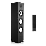 VEVOR 2-ceļu grīdas skaļrunis ar 25,4 mm tviteri, 165,1 mm zemo frekvenču skaļruni, 200 W maksimumjaudu un MDF korpusu, 70–20 000 Hz, viens gabals