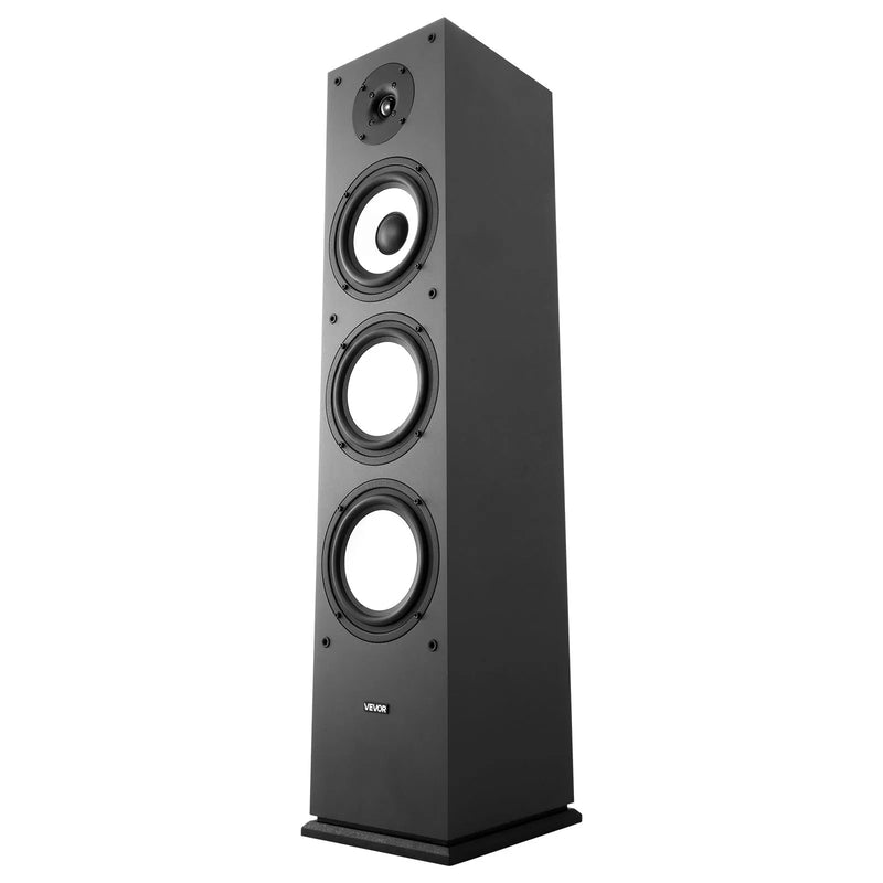 VEVOR 2-ceļu grīdas skaļrunis ar 25,4 mm tviteri, 165,1 mm zemo frekvenču skaļruni, 200 W maksimumjaudu un MDF korpusu, 70–20 000 Hz, viens gabals
