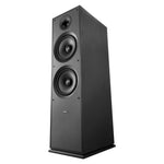 VEVOR grīdas skaļrunis, 2-ceļu torņa tipa modelis ar 25,4 mm augstfrekvences skaļruni un diviem 203,2 mm zemfrekvences skaļruņiem, 600 W maksimumjauda, 50 Hz–20 kHz frekvenču diapazons, MDF korpuss, vienība