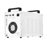 VEVOR industriālais ūdens dzesētājs CW-3000, industriāla ūdens dzesēšanas sistēma ar 9 l tvertnes ietilpību, maksimālais plūsmas ātrums 10 l/min, dzesēšanas iekārta ar augstas veiktspējas ventilatoru, paredzēta 65 W lāzera gravēšanas un griešanas iekārtām