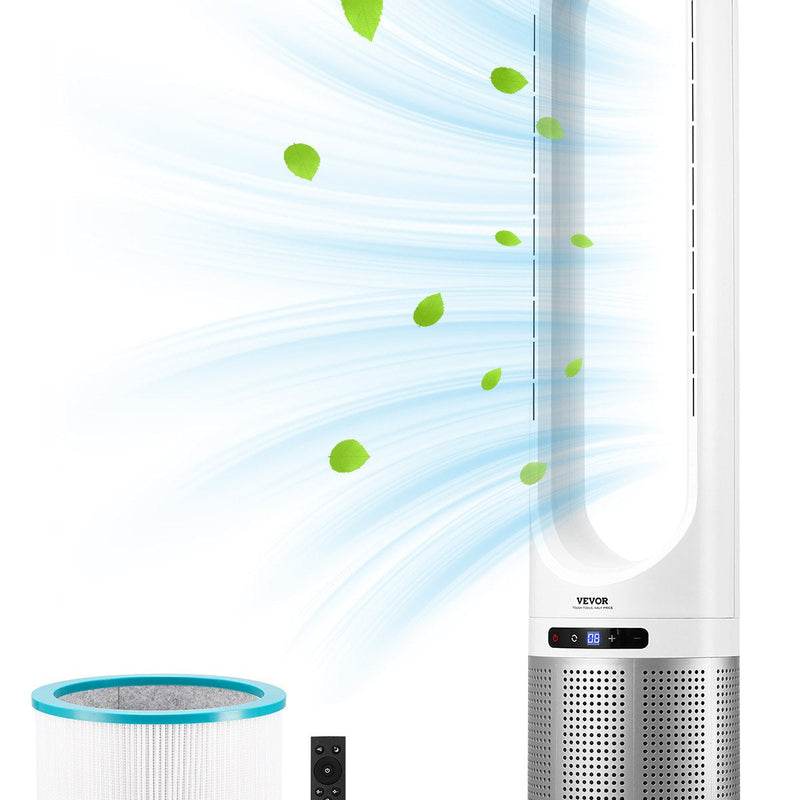 VEVOR 40" Oscilējošais Torņa Ventilators ar 8 Stundu Taimeri un 4,7 m/s Gaisa Plūsmas Ātrumu, Tālvadības Pulti