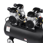 VEVOR kompakts un pārnēsājams bez eļļas gaisa kompresors, 75 L, 6,2 bar (90 PSI)